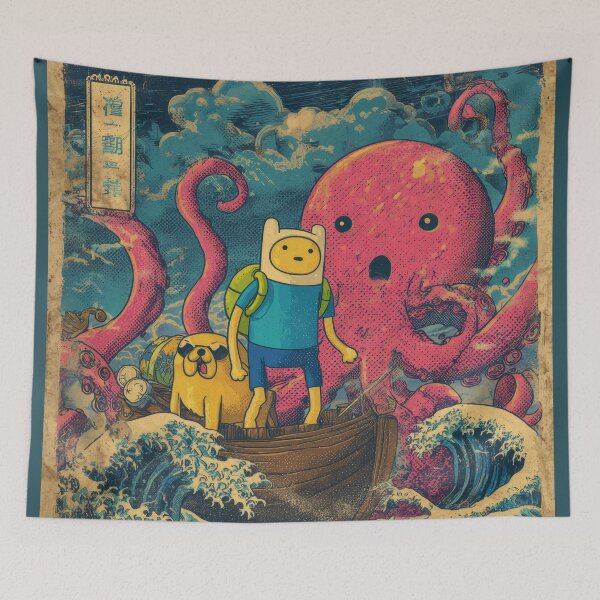 Item preview, Vintage Finn and Jack Movie Poster  designed and sold by AnimeArsenalPrints.