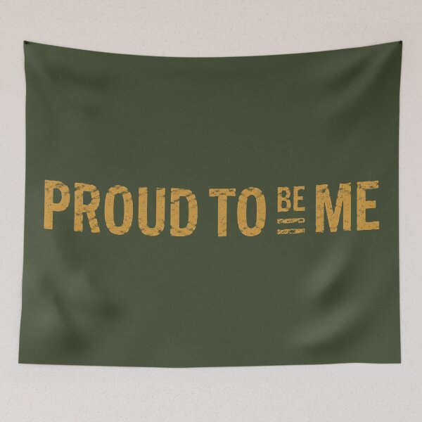 Item preview, [TEXT ONLY] No.10: Proud To Be Me - Vintage Inspirational Self Love Typography designed and sold by NO BEAVER NO PUNK.