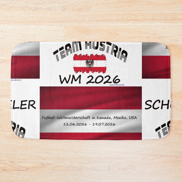 Item preview, Austria Österreich Fan T‑Shirt WM 2026 outfit designed and sold by cabevo.
