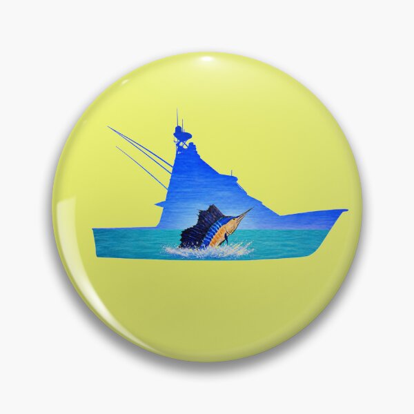 Item preview, Marlin with fishing boat designed and sold by Seyahshop.