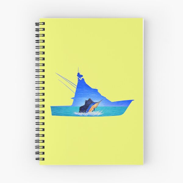 Item preview, Marlin with fishing boat designed and sold by Seyahshop.