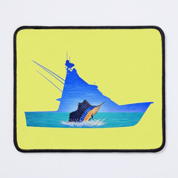Item preview, Marlin with fishing boat designed and sold by Seyahshop.