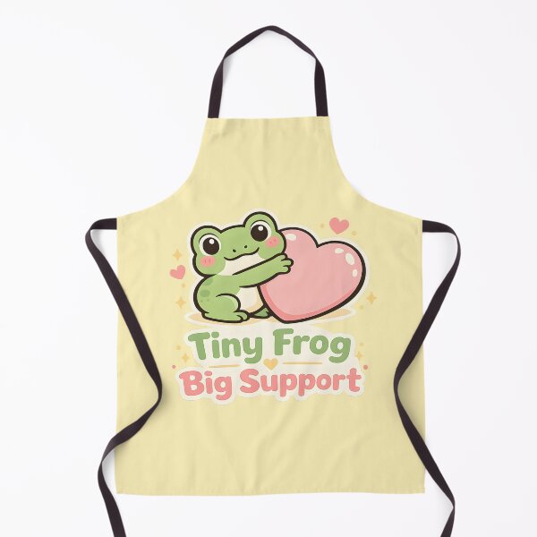 Item preview, Tiny Frog Big Support Cute Frog Heart Sticker | Emotional Support Frog Kawaii Gift designed and sold by Artistry in Motion by MADsrecreation.