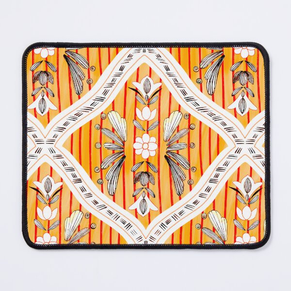 Item preview, Ornamental Boho Tile Pattern in Gold and Sunshine designed and sold by VirtuallyCreativ .