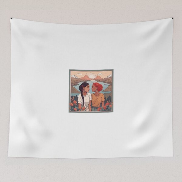 Item preview, Cozy Couple Love Illustration Design designed and sold by MMV2612.