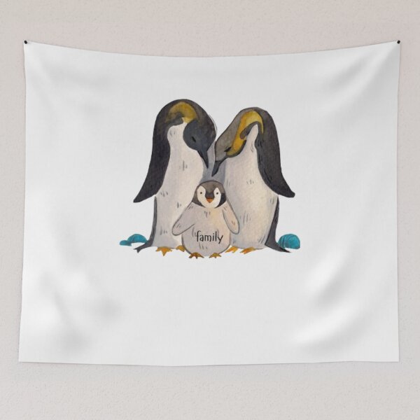 Item preview, Penguin Family Watercolor Shirt | Emperor Penguin Family Tee | Gift for New Mom designed and sold by SOLIORA  ATELIER.