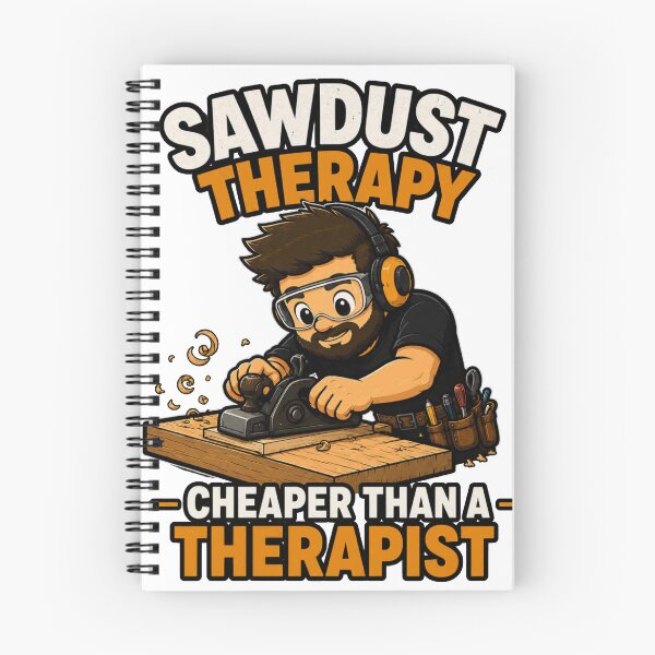 Item preview, Funny Woodworking Dad Shirt Sawdust Therapy Cheaper Than A Therapist designed and sold by PINK FREE.