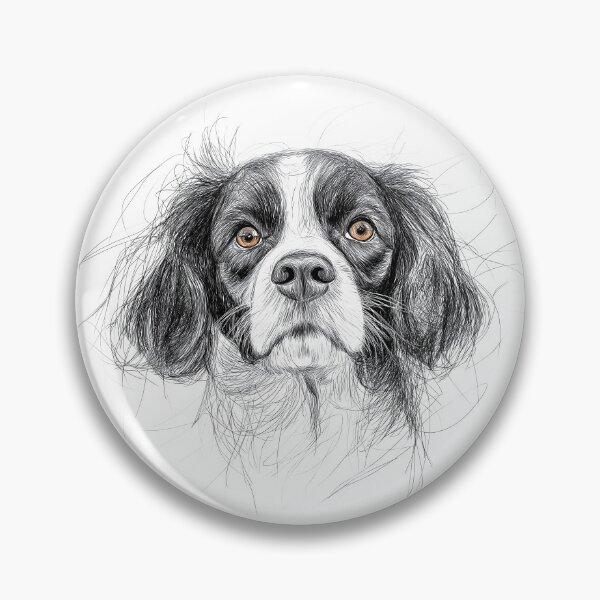 Item preview, Cavalier King Charles Doggie Illustration designed and sold by Roxane Bay.