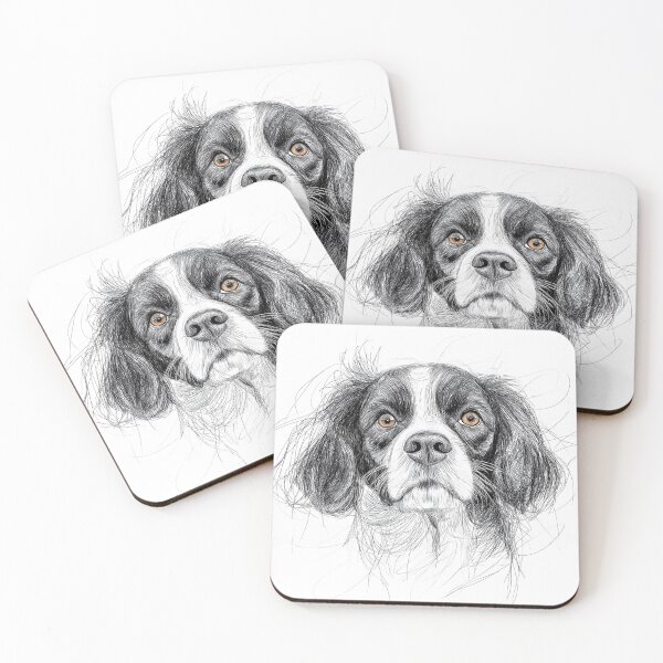 Item preview, Cavalier King Charles Doggie Illustration designed and sold by Roxane Bay.