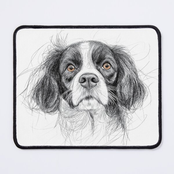 Item preview, Cavalier King Charles Doggie Illustration designed and sold by Roxane Bay.