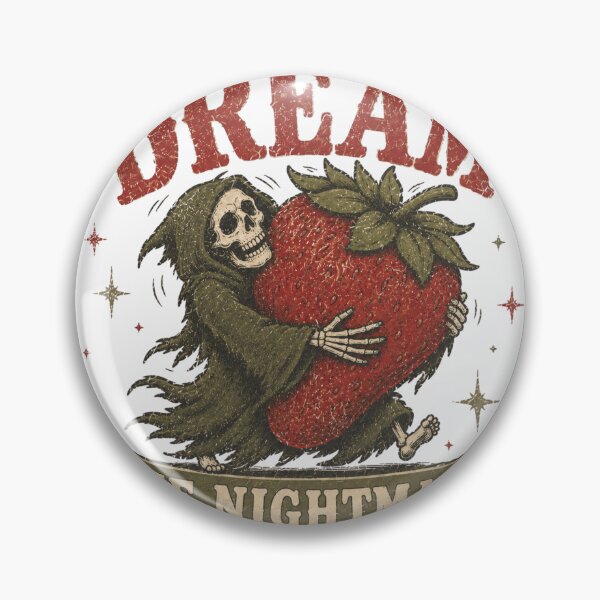 Item preview, Living The Dream One Nightmare At A Time Grim Reaper Strawberry designed and sold by Region.