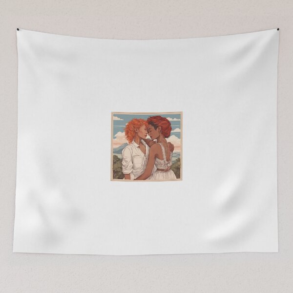 Item preview, Cozy Couple Love Illustration Design designed and sold by MMV2612.
