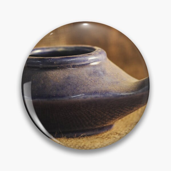 Item preview, Blue Ceramic Neti Pot On Burlap Fabric Still Life For Nasal Rinse And Sinus Care designed and sold by Nmallia.