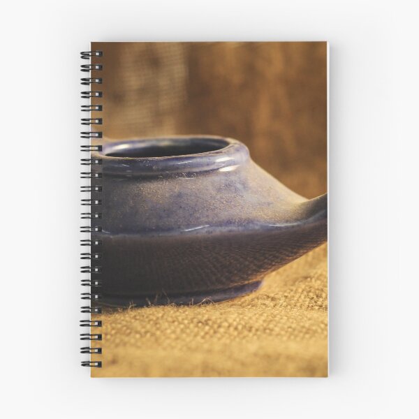 Item preview, Blue Ceramic Neti Pot On Burlap Fabric Still Life For Nasal Rinse And Sinus Care designed and sold by Nmallia.
