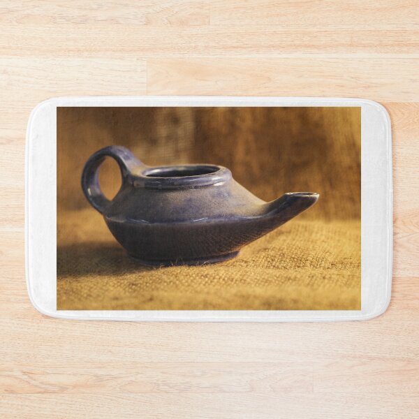 Item preview, Blue Ceramic Neti Pot On Burlap Fabric Still Life For Nasal Rinse And Sinus Care designed and sold by Nmallia.