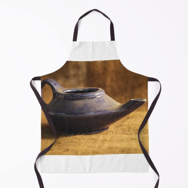 Item preview, Blue Ceramic Neti Pot On Burlap Fabric Still Life For Nasal Rinse And Sinus Care designed and sold by Nmallia.