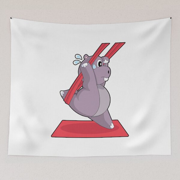 Item preview, Hippo Yoga Fitness Gymnastics designed and sold by Snabdesign84.