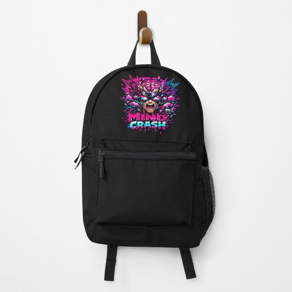 Item preview, Mind Crash – Neon Brain Explosion Glitch Art designed and sold by AstraDrip Studio.