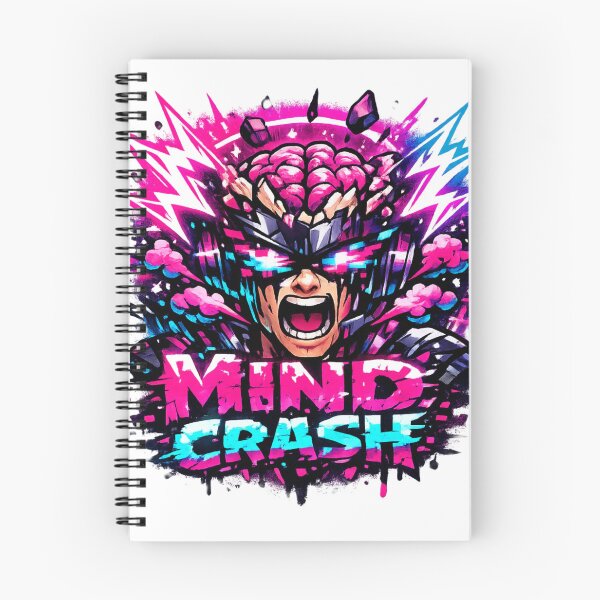 Item preview, Mind Crash – Neon Brain Explosion Glitch Art designed and sold by AstraDrip Studio.