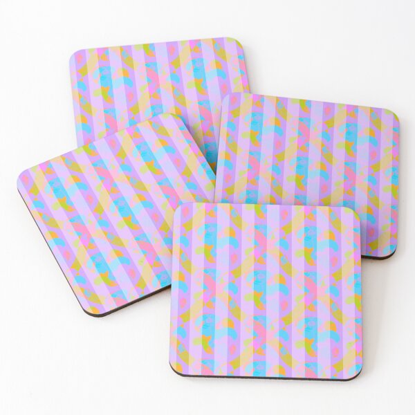 Item preview, Iridescent Stripe Pattern in Pink and Blue designed and sold by VirtuallyCreativ .