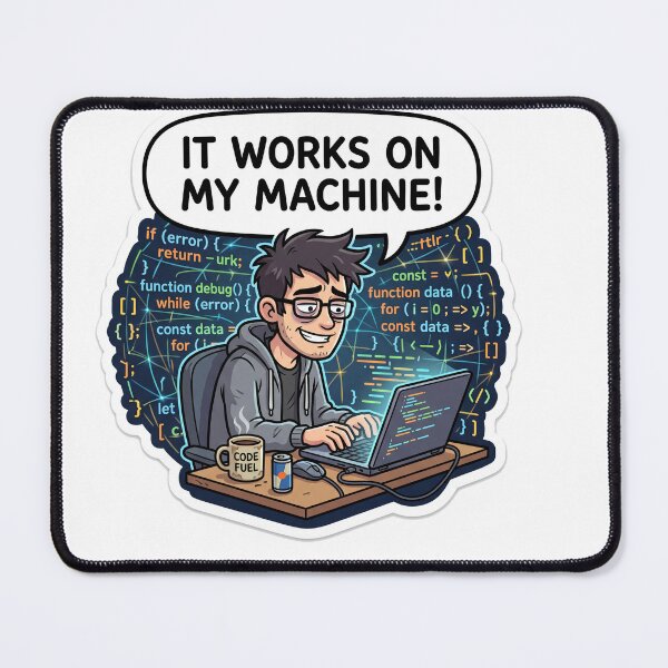 Item preview, It Works On My Machine! Funny Programmer Coder Gift designed and sold by ryanguas.