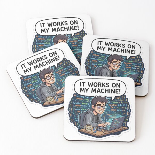 Item preview, It Works On My Machine! Funny Programmer Coder Gift designed and sold by ryanguas.