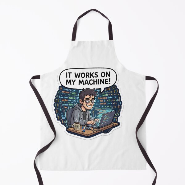Item preview, It Works On My Machine! Funny Programmer Coder Gift designed and sold by ryanguas.