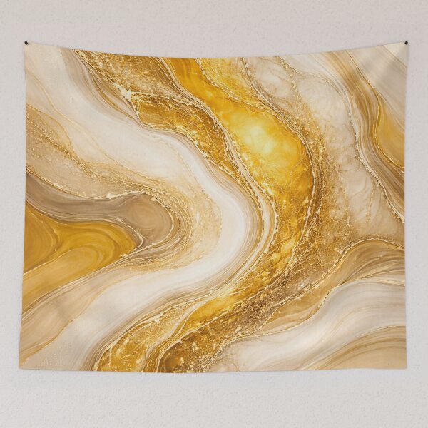 Item preview, Elegant Gold and Ivory Marble Abstract designed and sold by annenambiro.