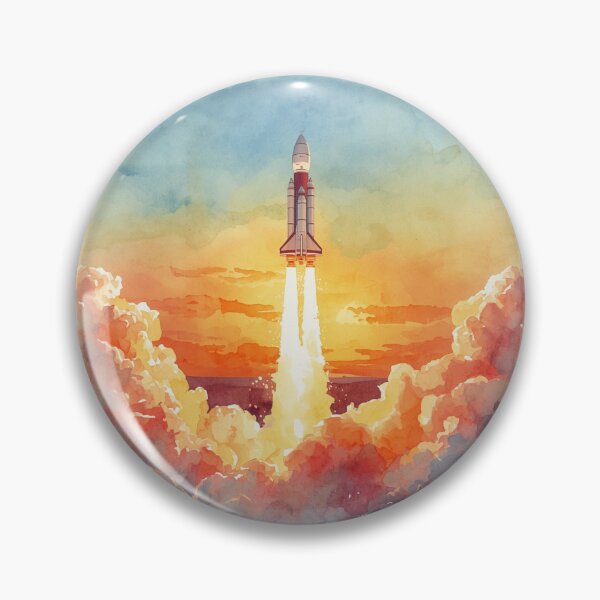 Item preview, Rocket Launch at Sunrise designed and sold by TKHdesigns.