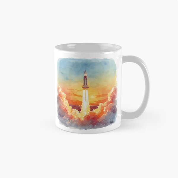 Item preview, Rocket Launch at Sunrise designed and sold by TKHdesigns.