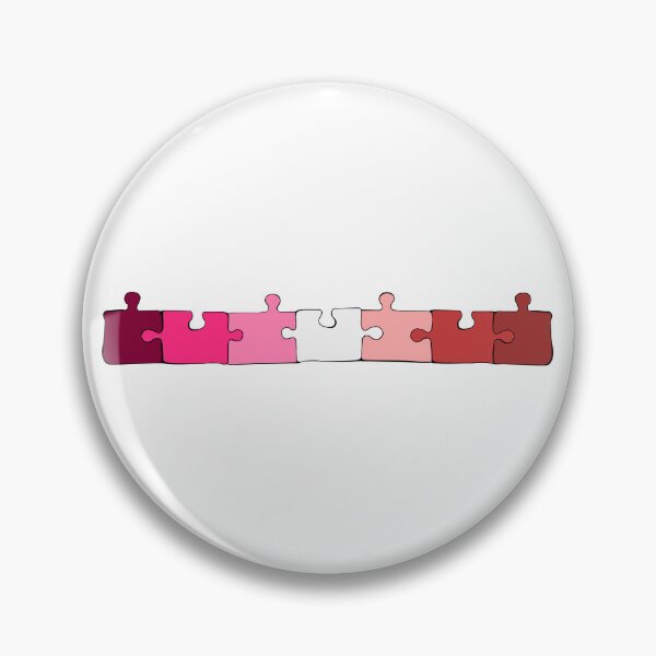 Item preview, Pink Lesbian Puzzle Pieces Pride Flag designed and sold by HarveyHandcraftsandDesigns.