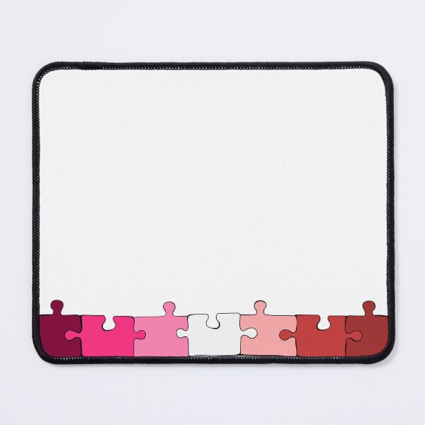 Item preview, Pink Lesbian Puzzle Pieces Pride Flag designed and sold by HarveyHandcraftsandDesigns.