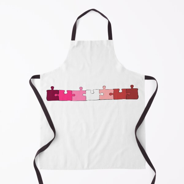 Item preview, Pink Lesbian Puzzle Pieces Pride Flag designed and sold by HarveyHandcraftsandDesigns.