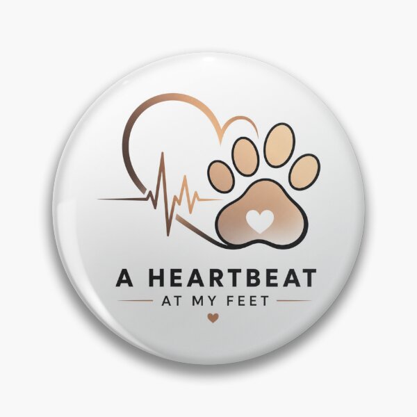 Item preview, A Heartbeat at My Feet Shirt – Dog Lover Paw Print designed and sold by Safe Haven Pets.