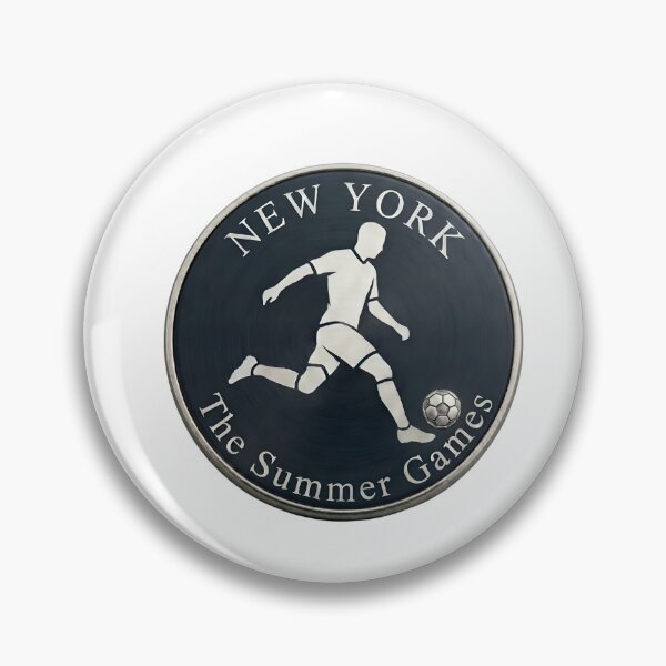 Item preview, New York Summer Games Soccer Badge designed and sold by laughingshirts.