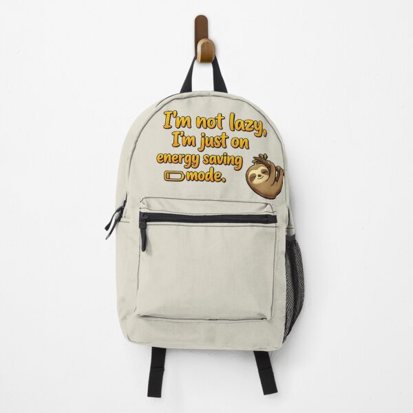 Item preview, I'm Not Lazy, I'm Just on Energy Saving Mode - Funny Sloth Quote Sticker designed and sold by arifali786.