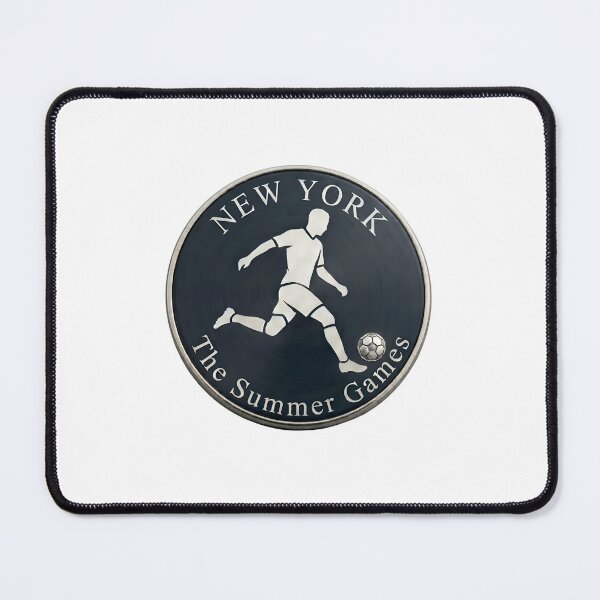 Item preview, New York Summer Games Soccer Badge designed and sold by laughingshirts.
