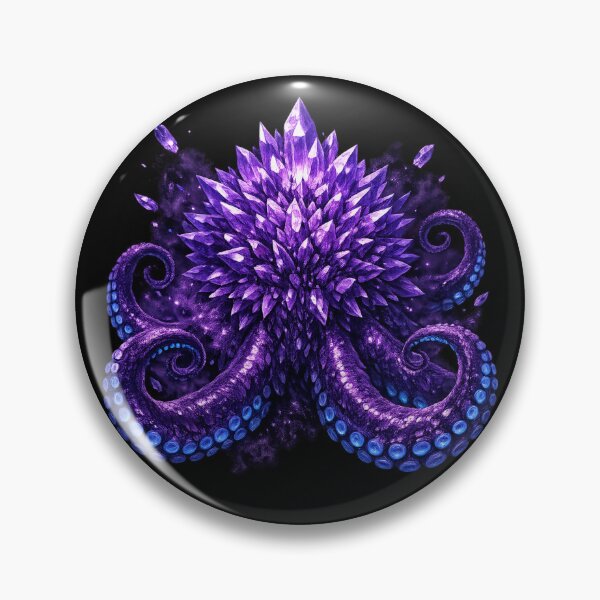 Item preview, Crystal Kraken — Amethyst Octopus Tentacles Dark Fantasy Art designed and sold by ArtoryWorks.