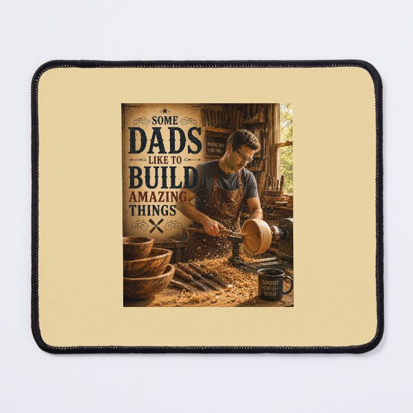 Item preview, Some Dads Like to Build Amazing Things – Woodturning Workshop Father’s Day Art designed and sold by Novel Works Studio.