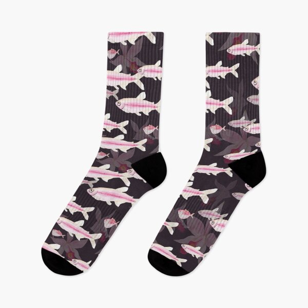 Item preview, Pink Sardine Club - Orchid Tides - Black Plum Silk designed and sold by Piret Victoria Ribas.