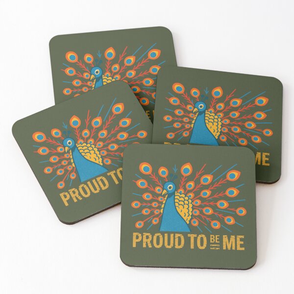 Item preview, Mod Nature Art No.13: Proud To Be Me Peacock – Self Love & Pride Illustration designed and sold by NO BEAVER NO PUNK.