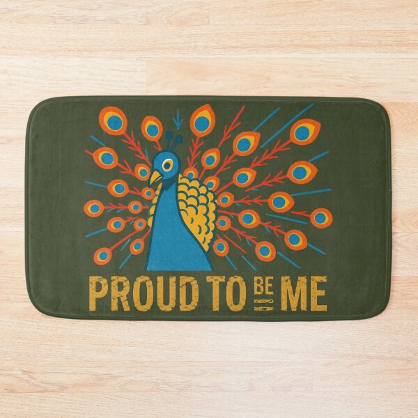Item preview, Mod Nature Art No.13: Proud To Be Me Peacock – Self Love & Pride Illustration designed and sold by NO BEAVER NO PUNK.