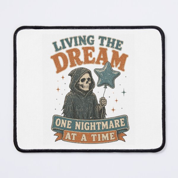 Item preview, Living The Dream One Nightmare At A Time Grim Reaper Star Balloon designed and sold by Region.