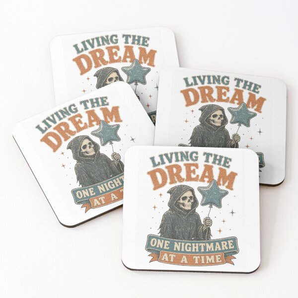 Item preview, Living The Dream One Nightmare At A Time Grim Reaper Star Balloon designed and sold by Region.
