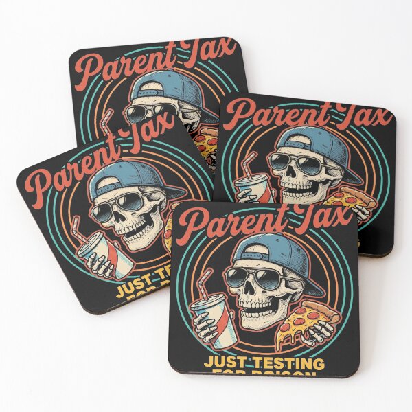 Item preview, Parent Tax Just Testing For Poison Retro Skeleton Father's Day designed and sold by TeNovaStudio ⭐⭐⭐⭐⭐.