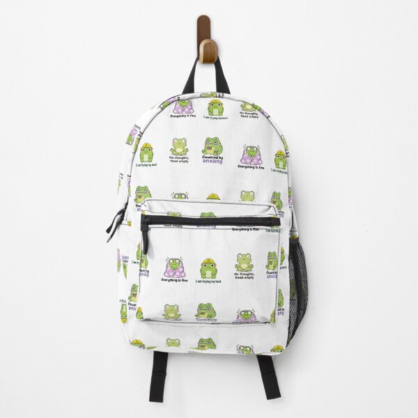 Item preview, Funny Relatable Frog Meme Sticker Pack - Cute Anxious Frog designed and sold by Octupussy.