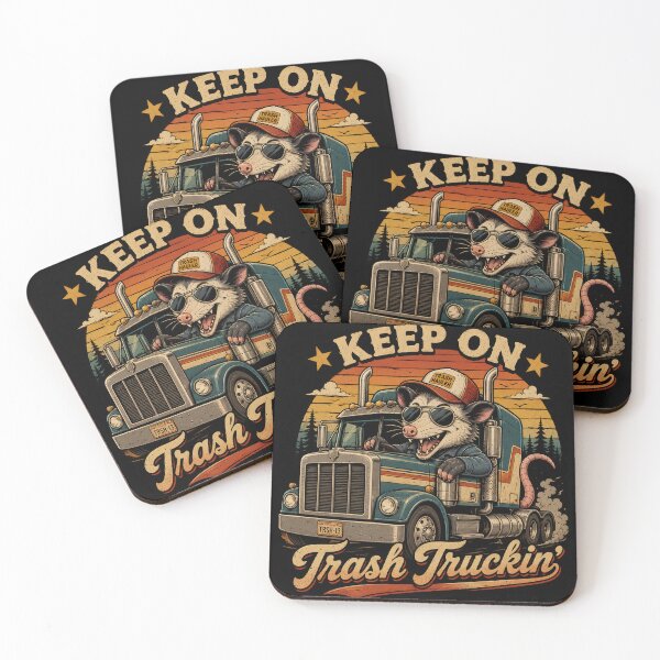 Item preview, Funny Possum Trucker Shirt – Keep On Trash Truckin Truck Driver Gift for Long Haul Drivers designed and sold by PatysArt.