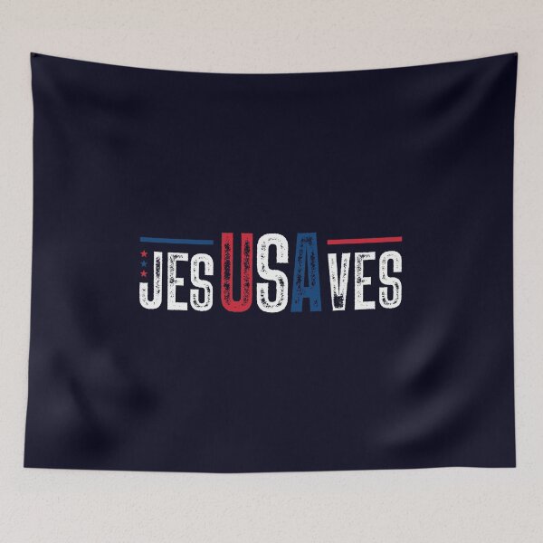 Item preview, vintage USA Jesus American Patriotic 4th July gift designed and sold by Amzkao.