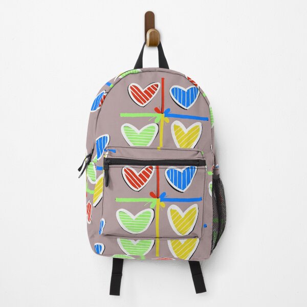 Item preview, Colorful striped heart pattern designed and sold by robertart77.