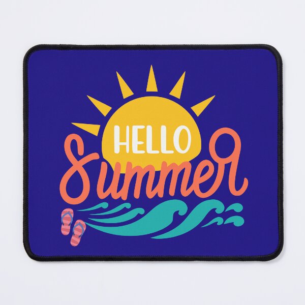 Item preview, Hello Summer Sun and Ocean Waves Retro Beach Vacation designed and sold by SolutionsArt.